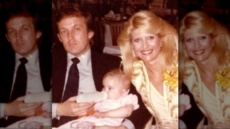 Donald and Ivana Trump with baby Ivanka