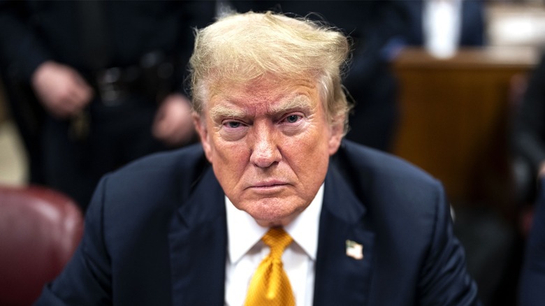 Donald Trump looking at the camera
