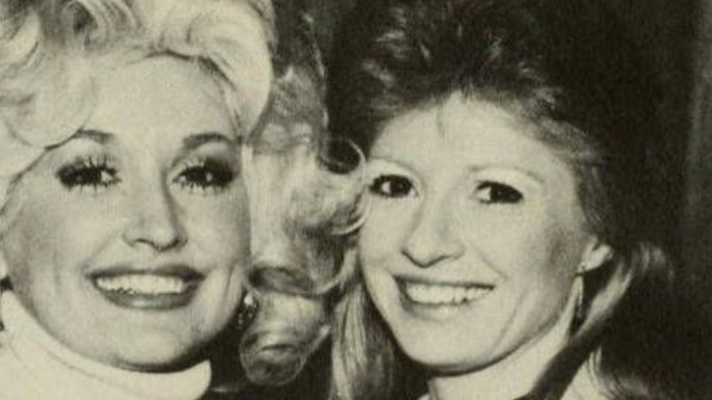 Throwback image of Dolly Parton and Judy Ogle