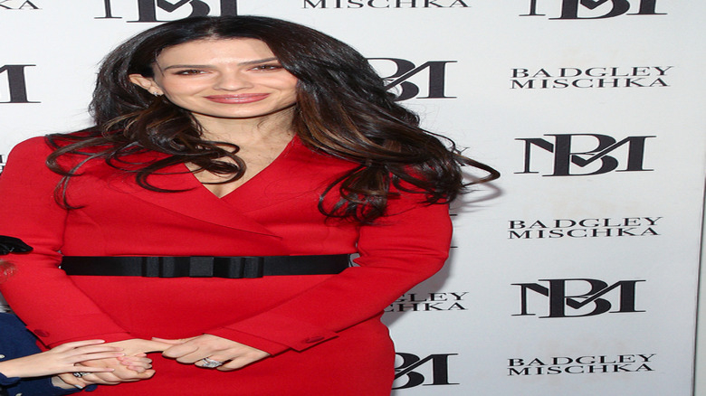 Hilaria Baldwin on a red carpet in 2020
