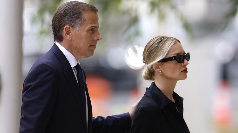 Hunter Biden and Melissa Cohen side profile