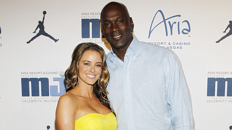 Yvette Prieto and Michael Jordan smiling