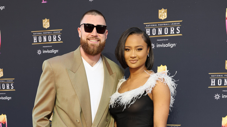 Travis Kelce and Kayla Nicole red carpet