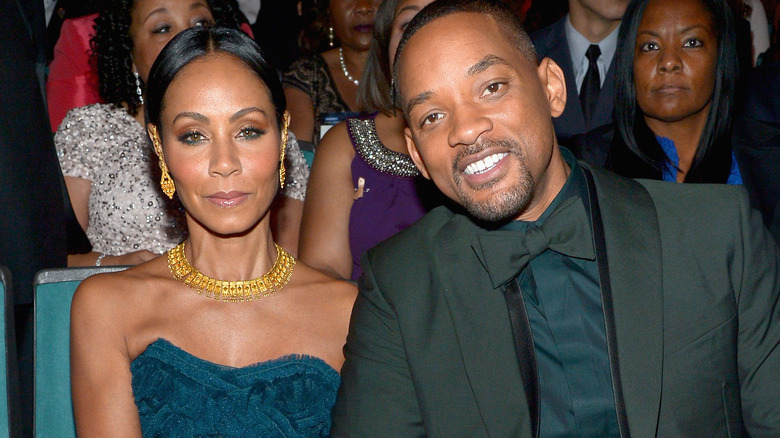 Jada Pinkett Smith, Will Smith sitting at the 2016 NAACP Awards