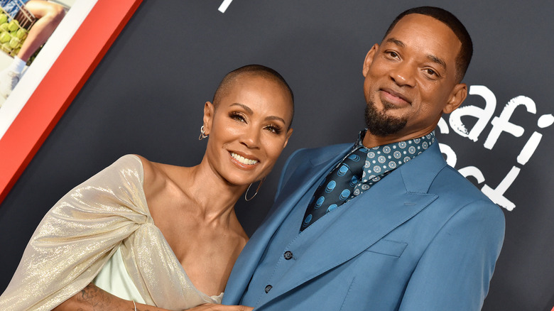Jada Pinkett Smith and Will Smith smiling