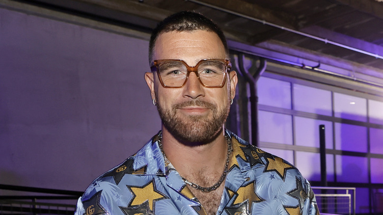 Travis Kelce poses for a photo