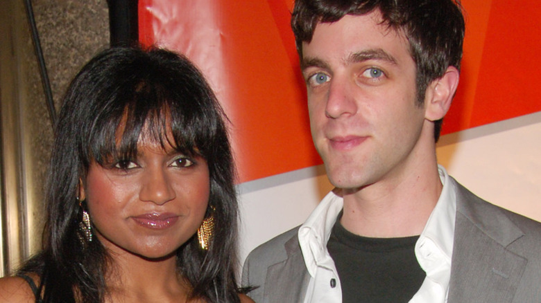 Mindy Kaling and B.J. Novak pose together in 2006