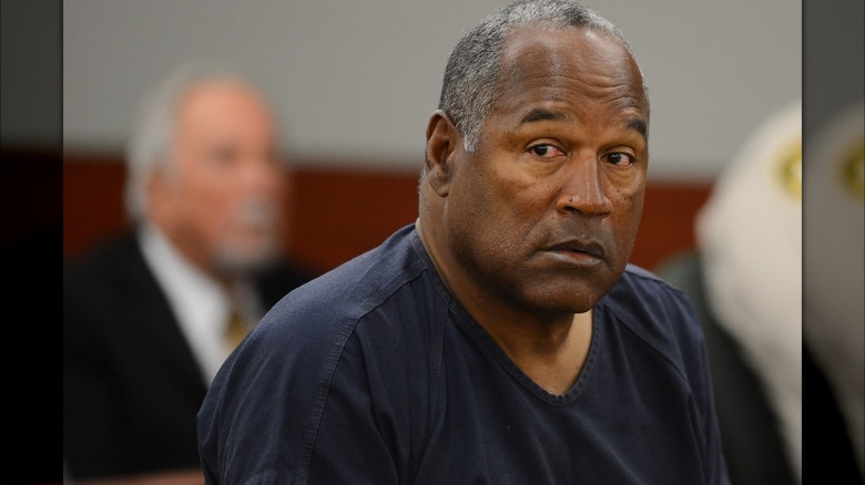 O.J. Simpson court blue shirt 