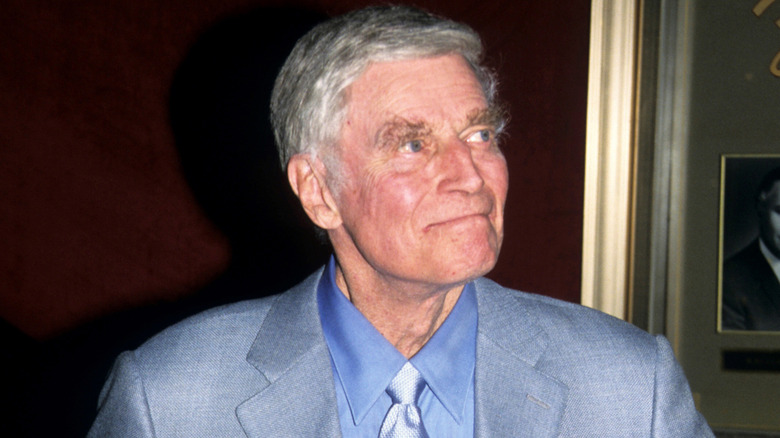 Charlton Heston smiling