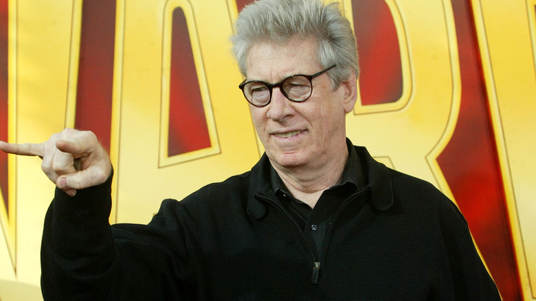 Actor Paul Gleason pointing with two fingers