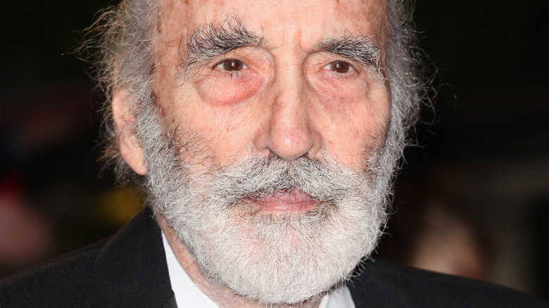Christopher Lee looking ahead