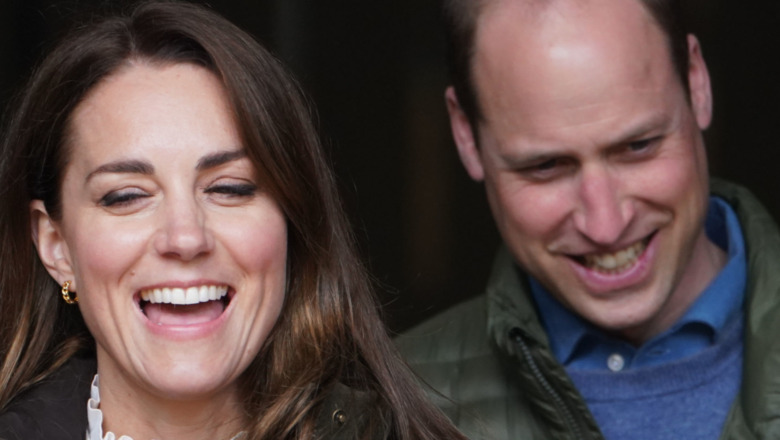 Prince William and Kate Middleton laughing