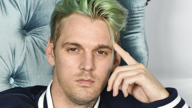 Aaron Carter poses for a photo
