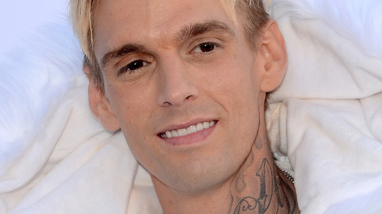 Aaron Carter smiling