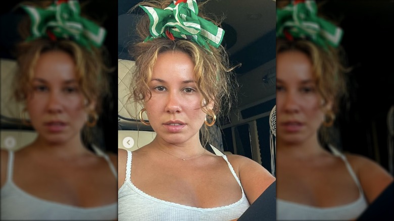 Haley smizing for makeup-free selfie