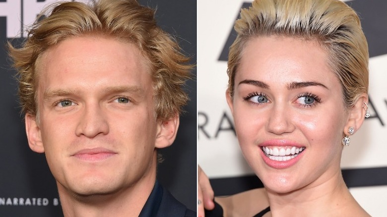 Cody Simpson, Miley Cyrus smiling