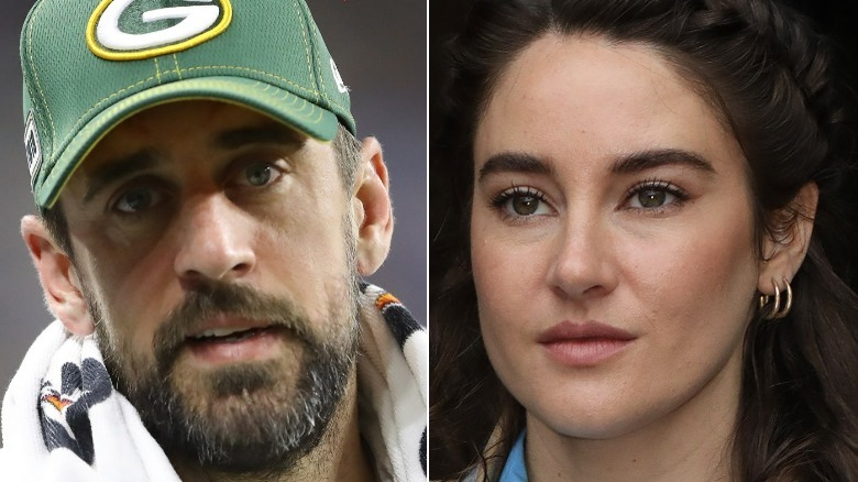 Aaron Rodgers, Shailene Woodley sad, 