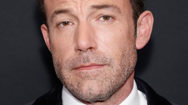 Ben Affleck raised eyebrows smile