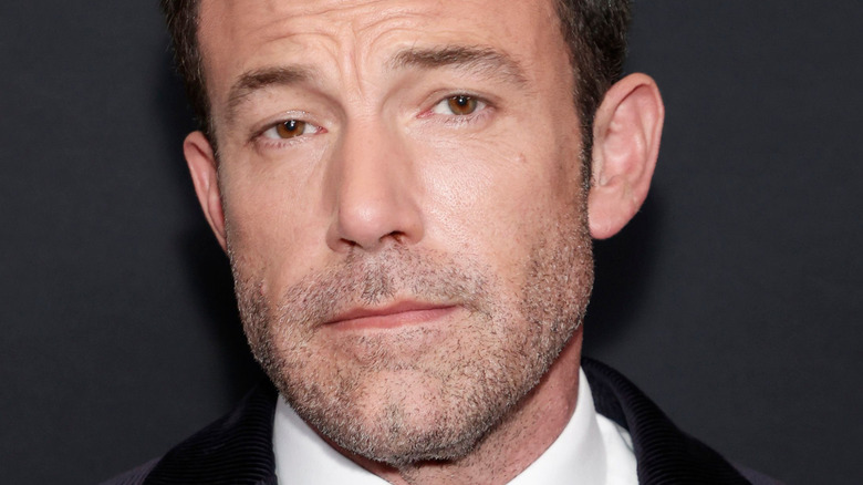 Ben Affleck raised eyebrows smile