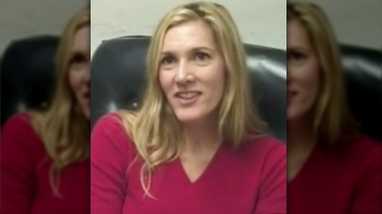 Karla James being interviewed 