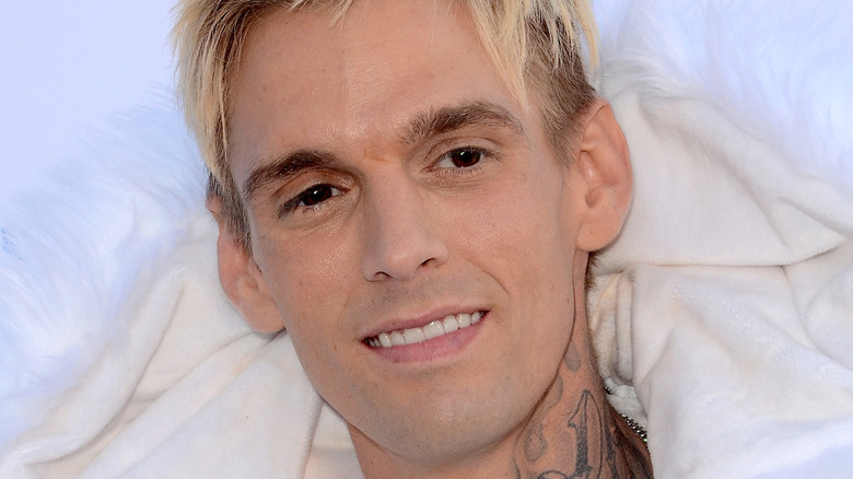 Aaron Carter smiling