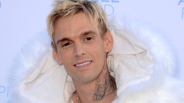 Aaron Carter smiling