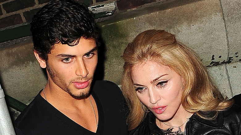 Madonna and Luz in black