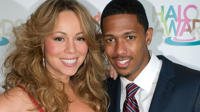Mariah Carey and Nick Cannon smiling together