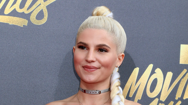 Carly Aquilino smirking
