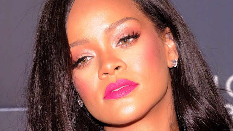 Rihanna, smirking, 2023 photo 