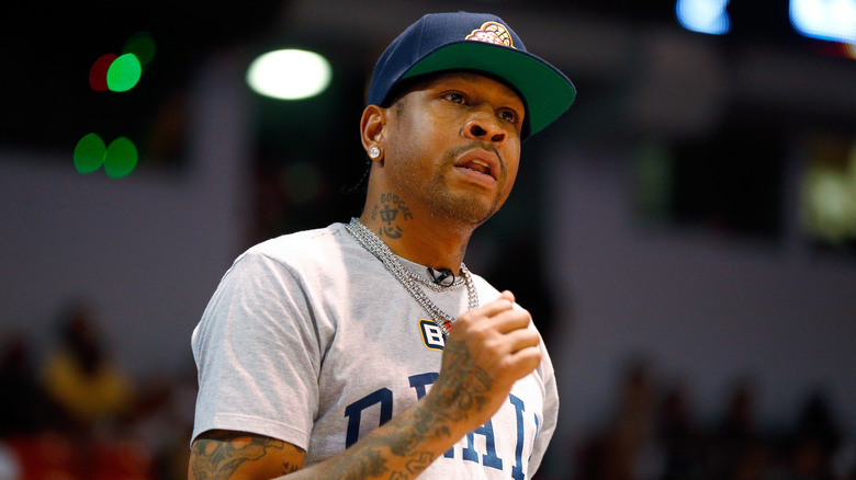 Allen Iverson staring
