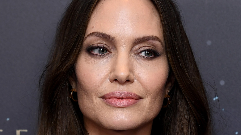 Angelina Jolie looking sidways