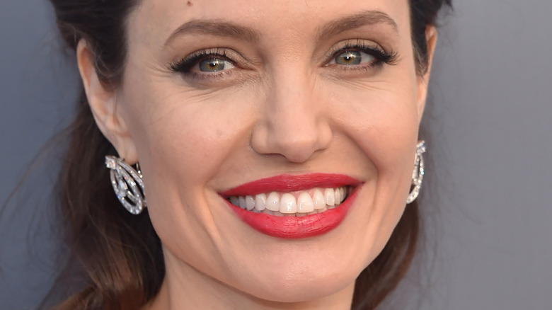 Angelina Jolie smiling red carpet