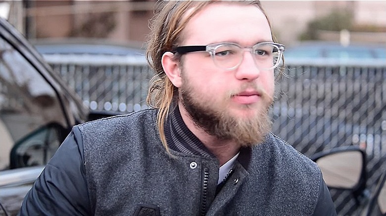 Angus T. Jones talking to paparazzi
