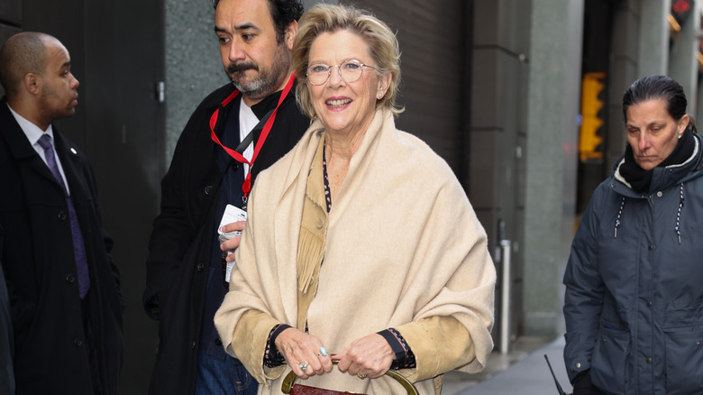 Annette Bening pictured by paparazzi.