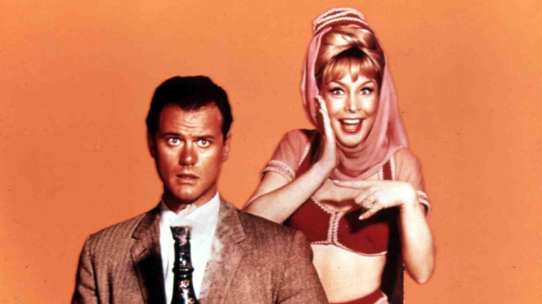 Barbara Eden and Larry Hagman in I Dream of Jeannie'