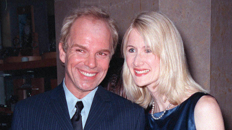 Billy Bob Thornton and Laura Dern smiling at event