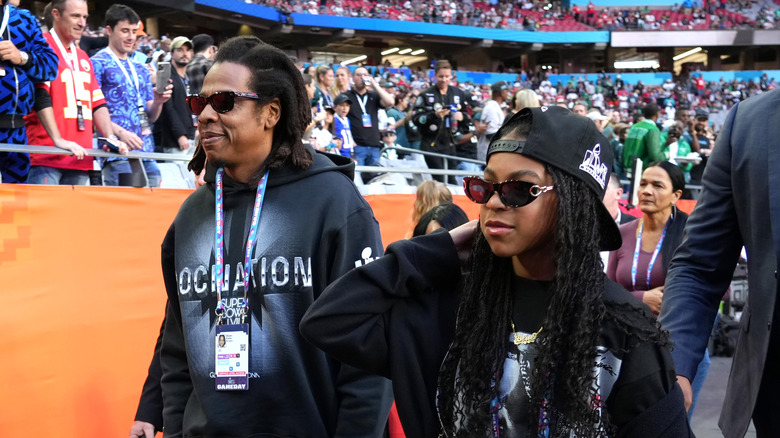 Blue Ivy with Jay-Z