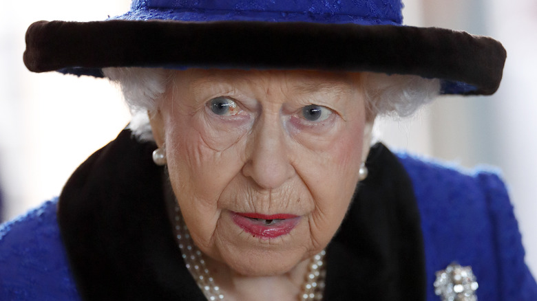 Queen Elizabeth II in October 2021