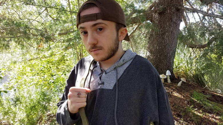 Atticus Shaffer poses for a photo posted to social media in 2021