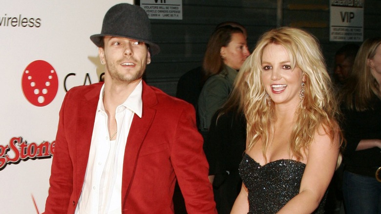 Kevin Federline and Britney Spears at an award show