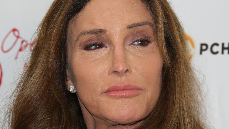 Caitlyn Jenner looking to the side