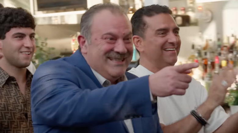 Danny Dragone at his retirement party in "Cake Dynasty"