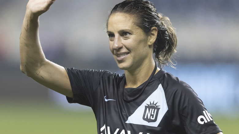 Carli Lloyd waving