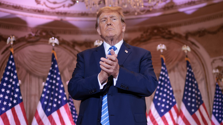 Donald Trump clapping