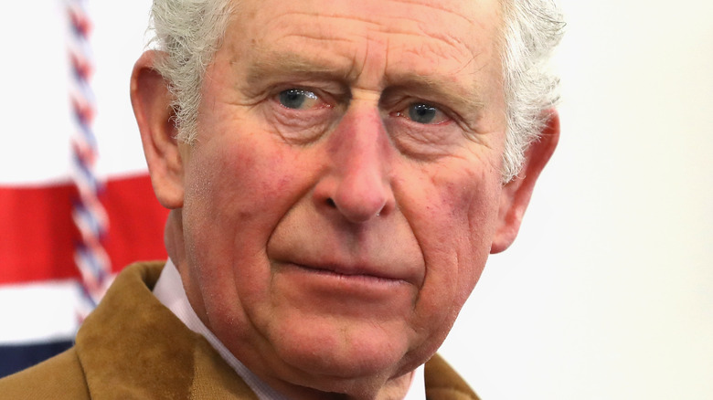 Prince Charles looking stern