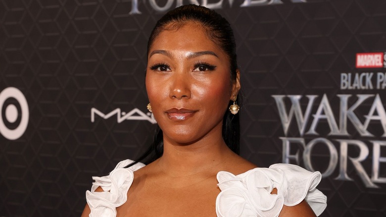 Taylor Simone Ledford at the premiere of "Black Panther: Wakanda Forever."