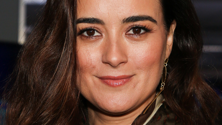 Cote de Pablo stopping by Extra 