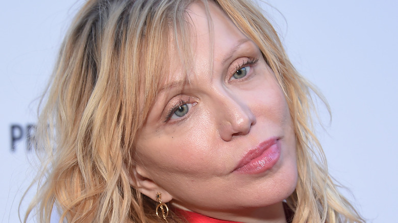 Courtney Love tilting head