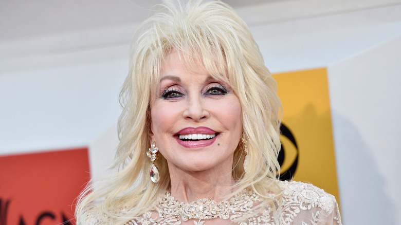 Dolly Parton smiling